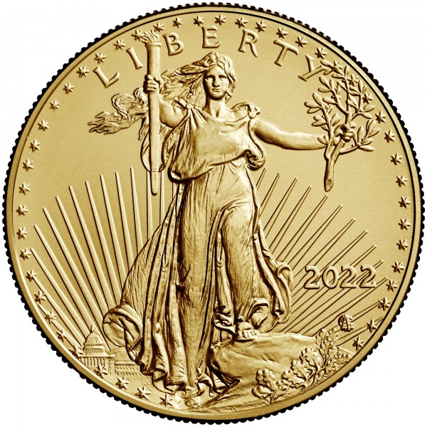 1 Unze American Eagle 2022 Goldmünze