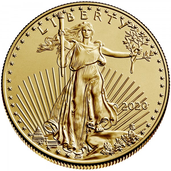 1/2 Unze American Eagle 2020 Goldmünze
