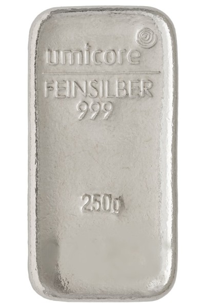 250g Silberbarren, verschiedene Hersteller