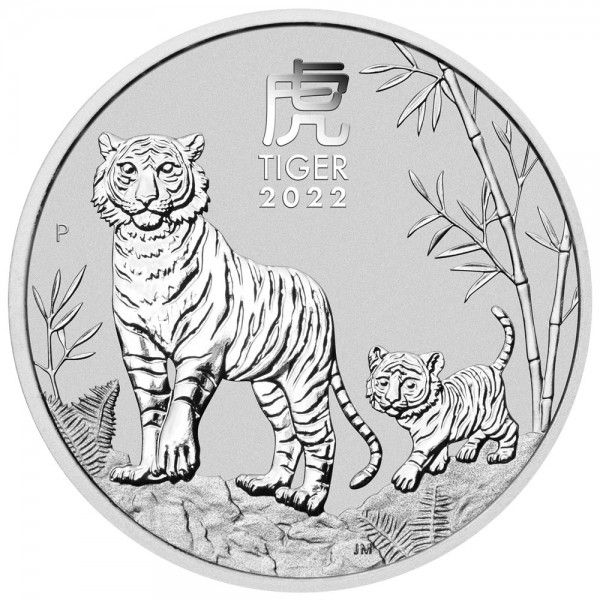 1 Unze Silber Lunar III Tiger 2022