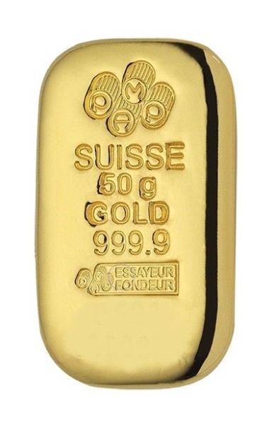 50g Goldbarren PAMP Suisse - Gussbarren
