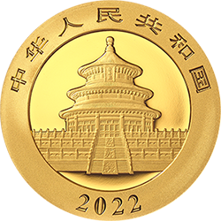 1000g Gold China Panda 2022